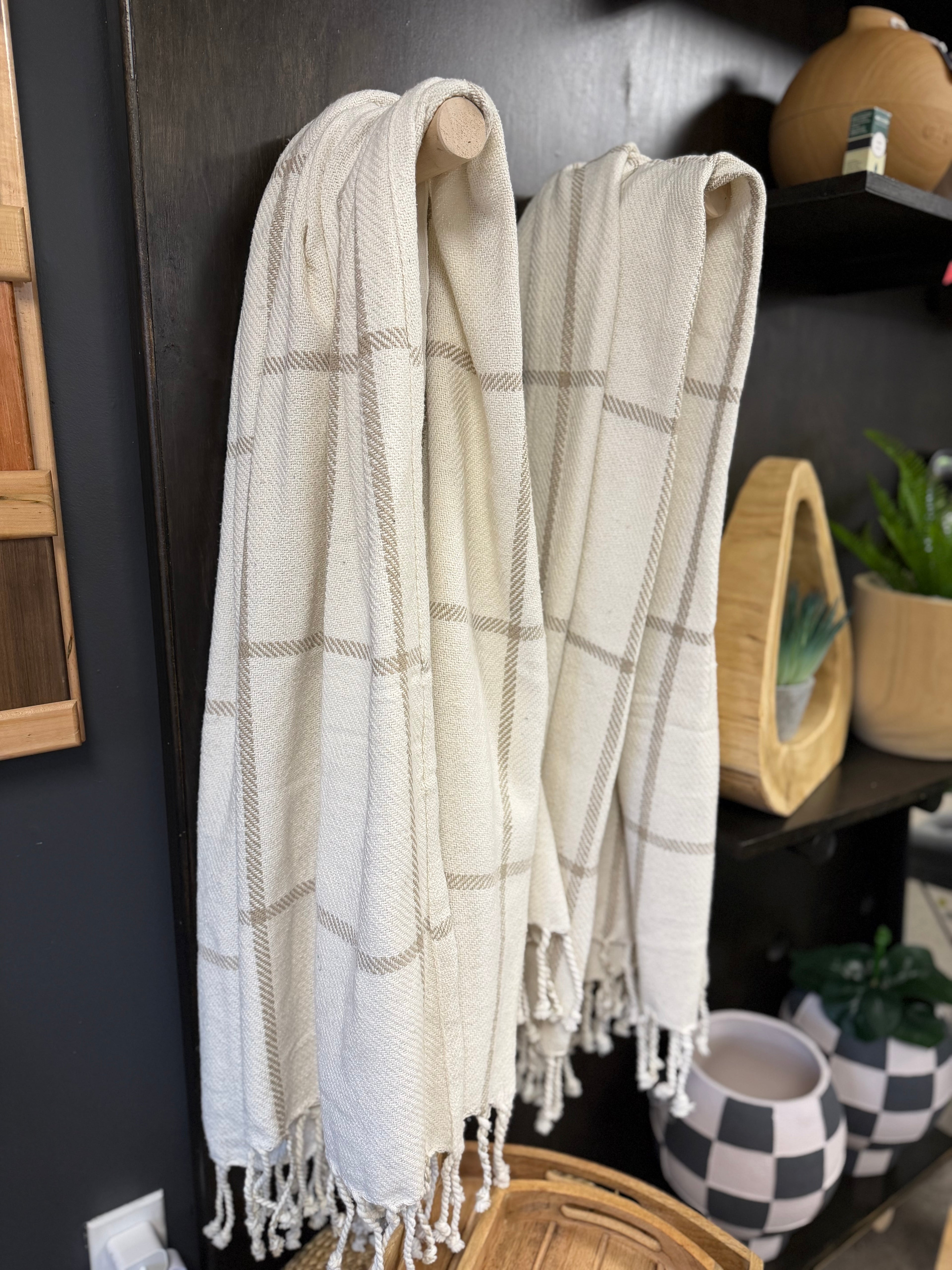 Plaid Throw Blanket