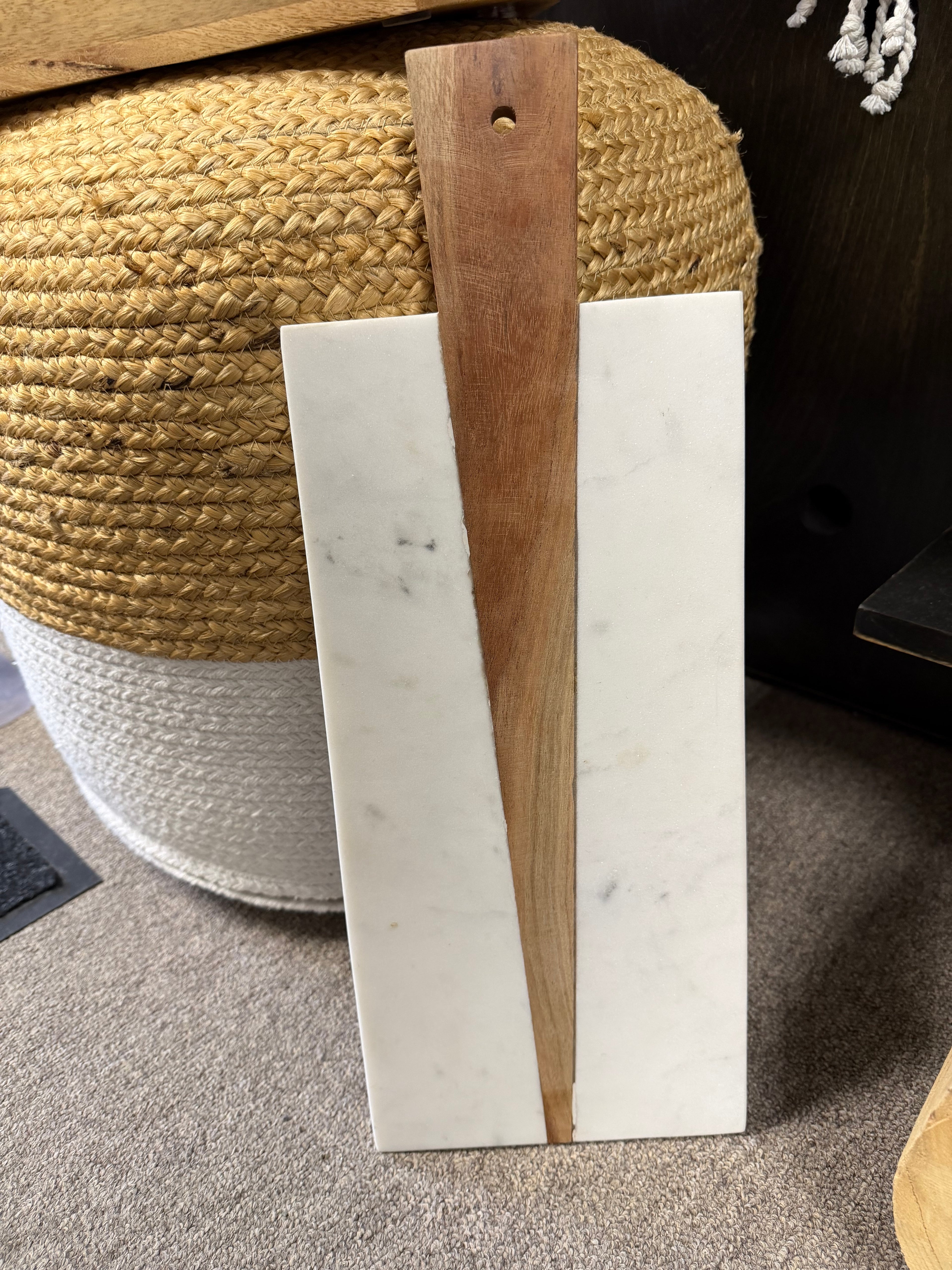 Marble & Wood Charcuterie Board
