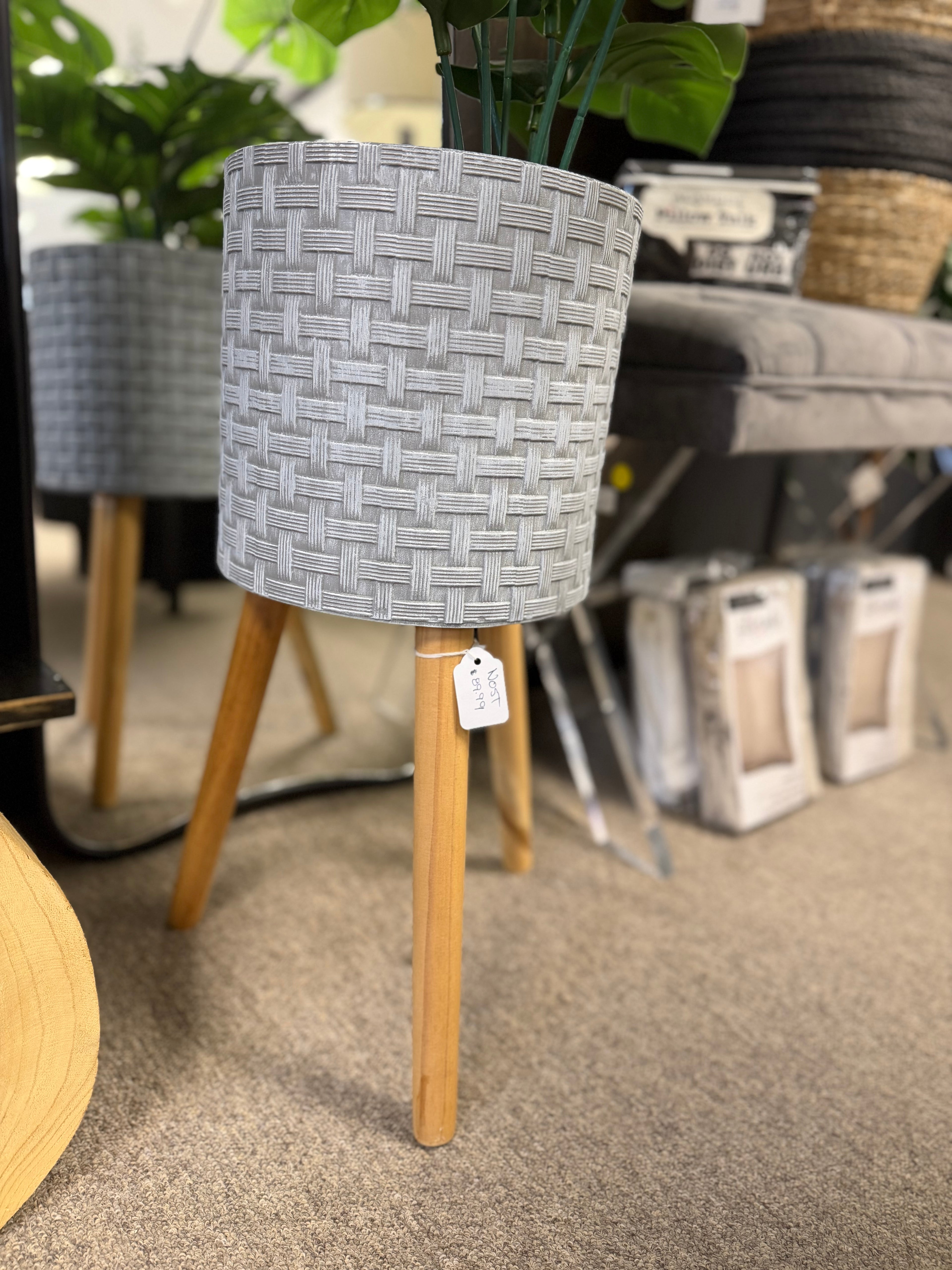 Grey Plant Stand