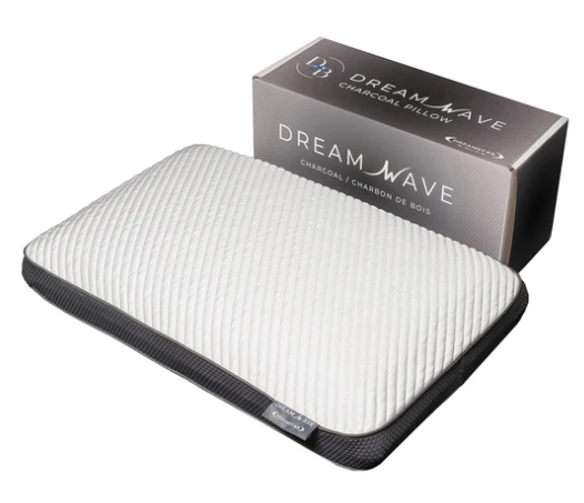 DreamWave Charcoal Pillow